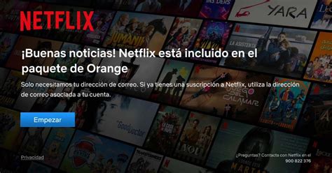 activar netflix orange